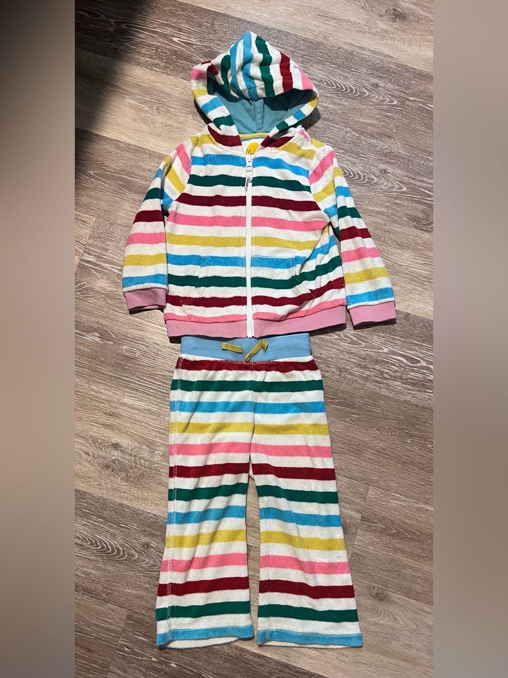 Mini Boden toweling matching set 3-4 • swim cover up lounge set